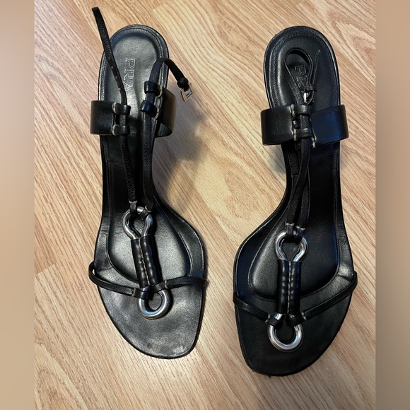 Prada Leather Bondage Heels size 10 - Picture 2 of 9